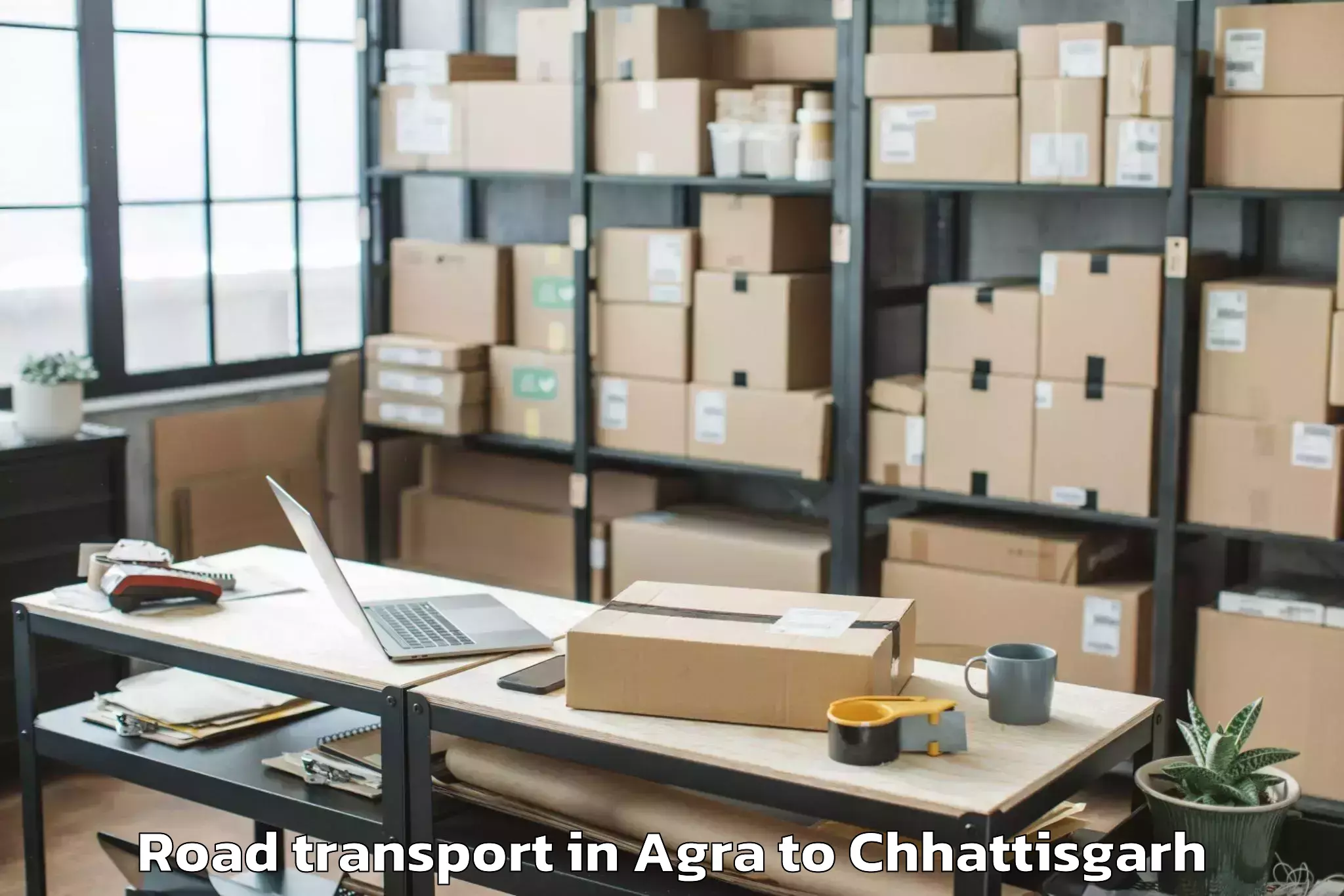 Leading Agra to Mahasamund Road Transport Provider